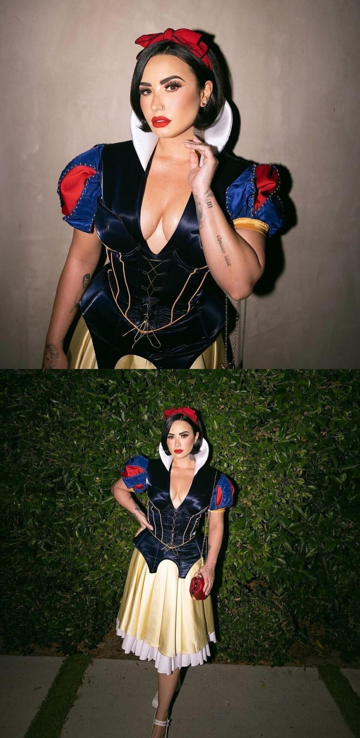 Demi Lovato disfrazada como Blancanieves para celebrar Halloween