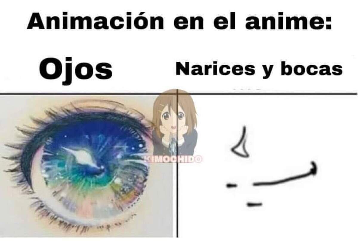 Ojitos todo detallados junto con una boquita toda simple