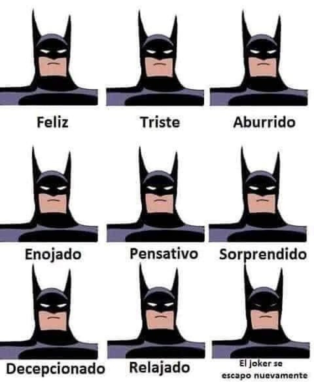 Las distintas caras de Batman