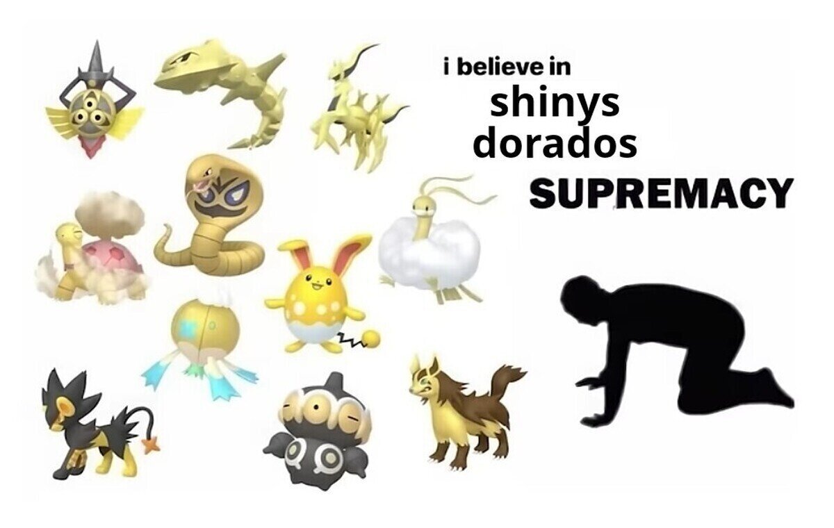 Pokémon shiny dorados 