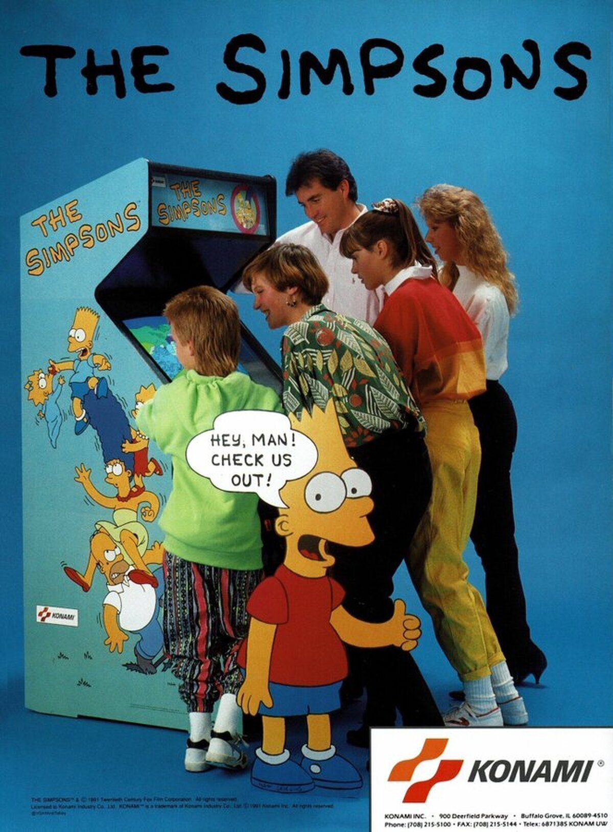 Publicidad de los simpson arcade (1991) ¿Llegaste a jugarlo? por @JuanitoSay