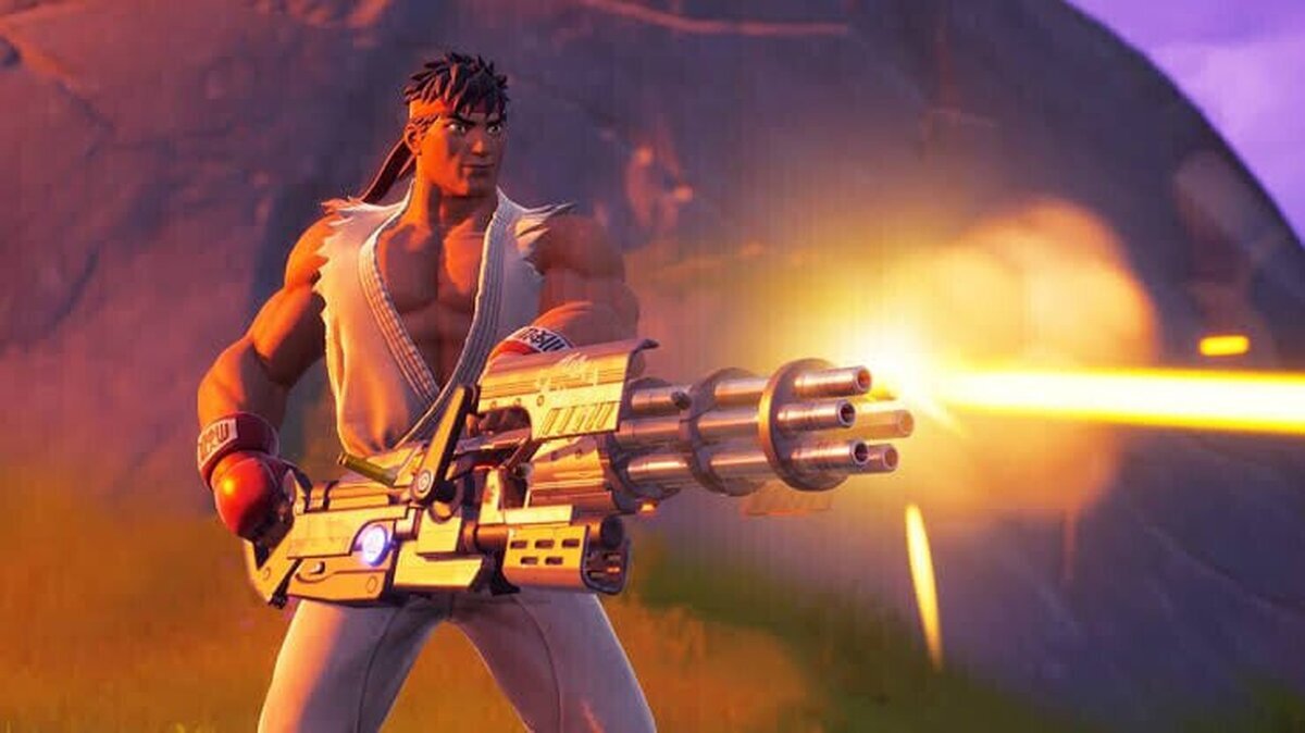 Ryu en fortnite esta muy agresivo 