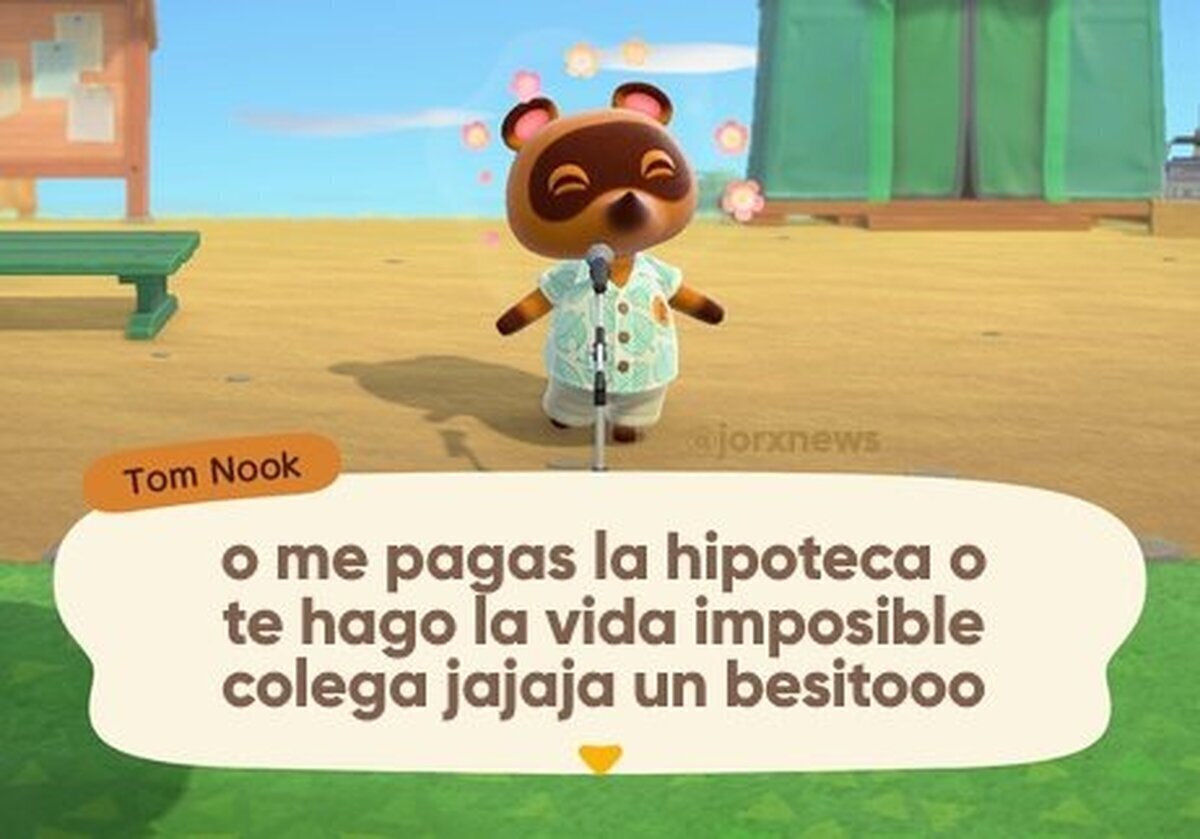 Acabo de entrar al Animal Crossing y Tom Nook me ha dicho esto, es un bug