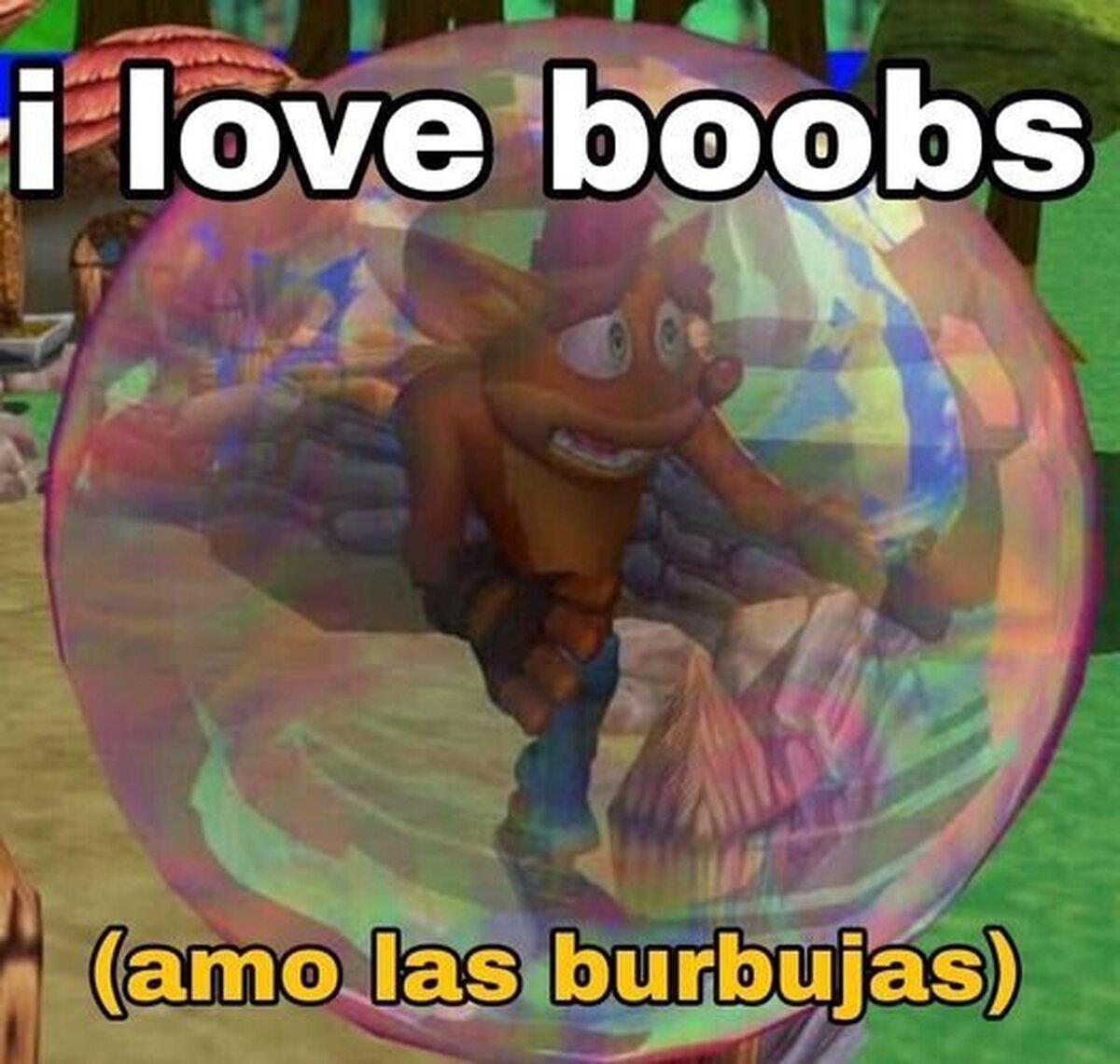 Yo amo mucho las burbujas