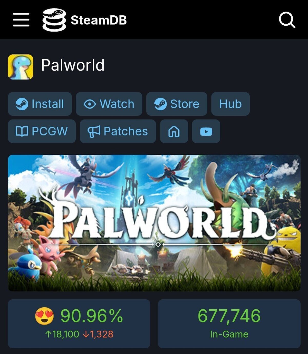 Lo de Palworld en Steam está siendo increíble