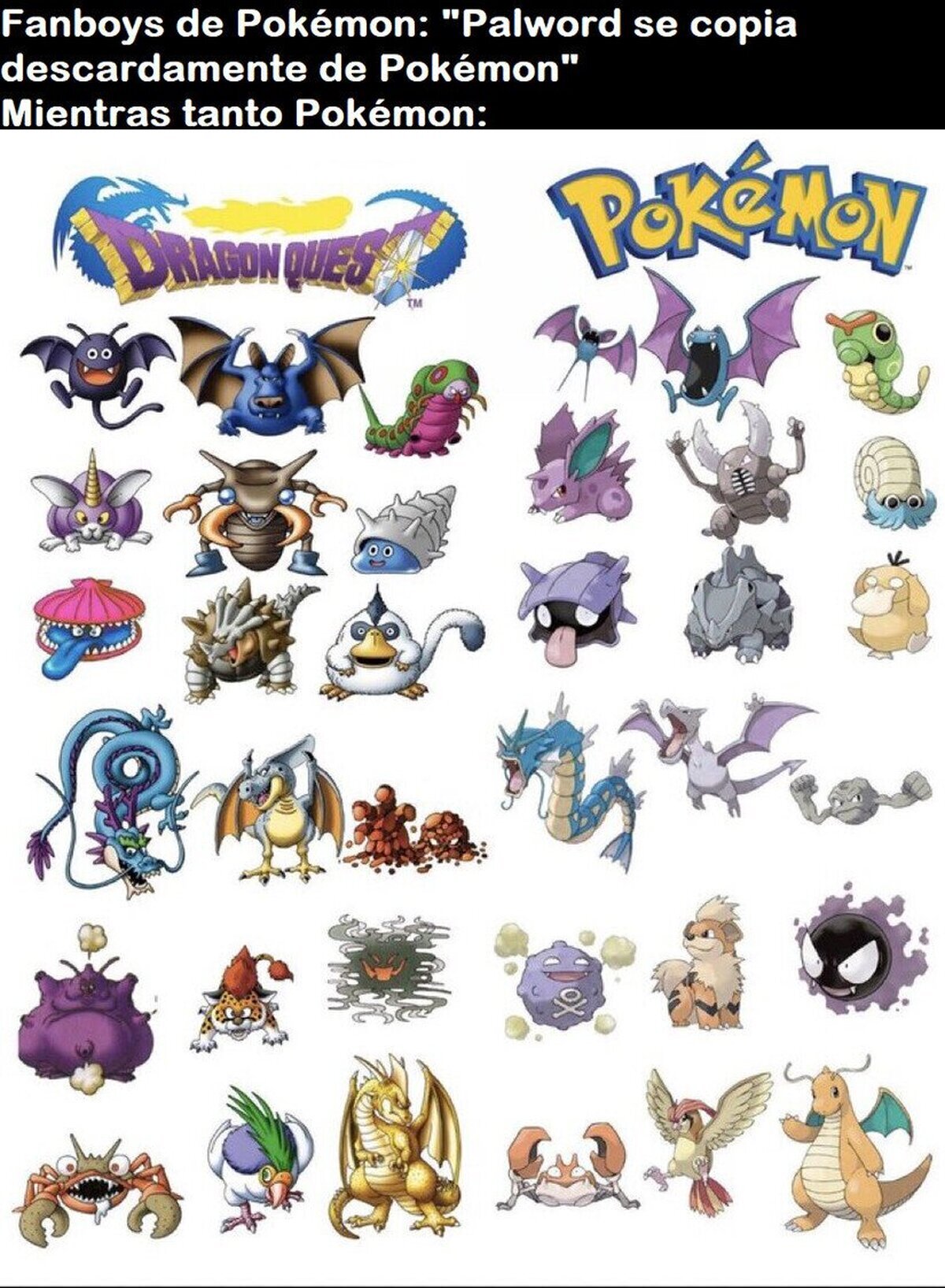 Nadie tiene en cuenta que Pokémon fue la primera en copiarse de Dragon Quest 