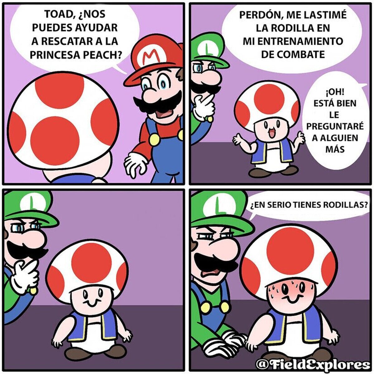 Por eso siempre acuden a Mario, Por FieldExplores