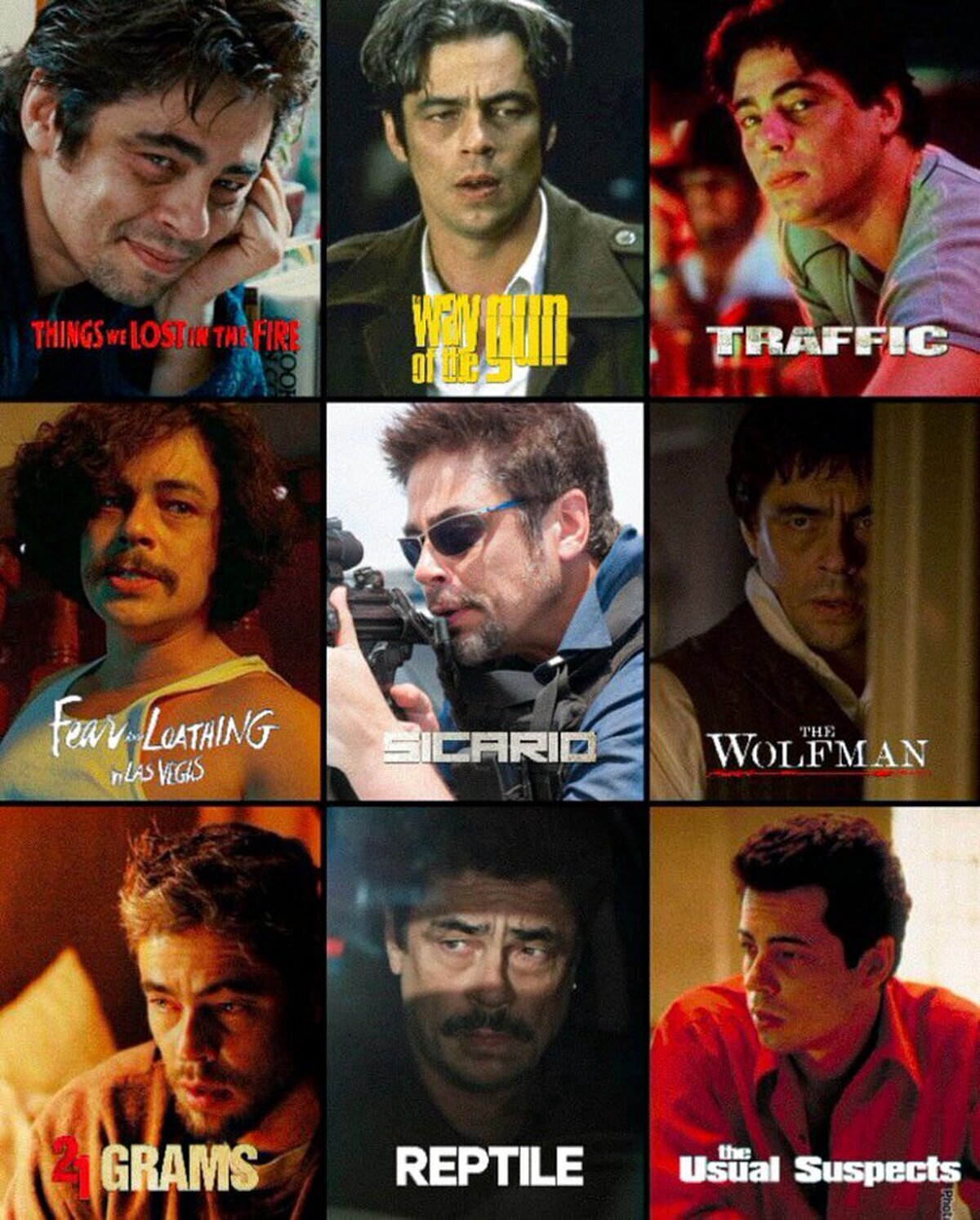 Las mil caras de Benicio Del Toro