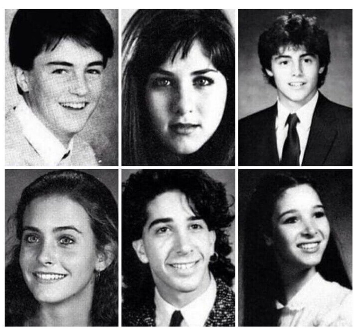 Los Friends en su etapa de instituto