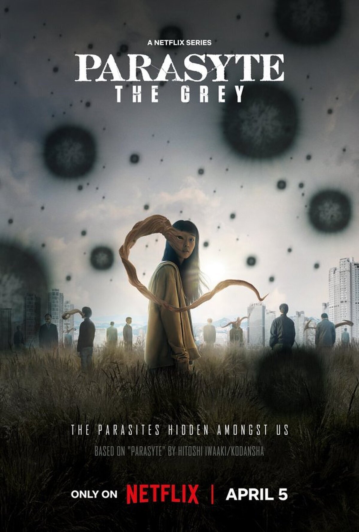 Primer póster de 'PARASYTE: THE GREY', una adaptación de acción en vivo del director de 'Train to Busan' Yeon Sang-ho.