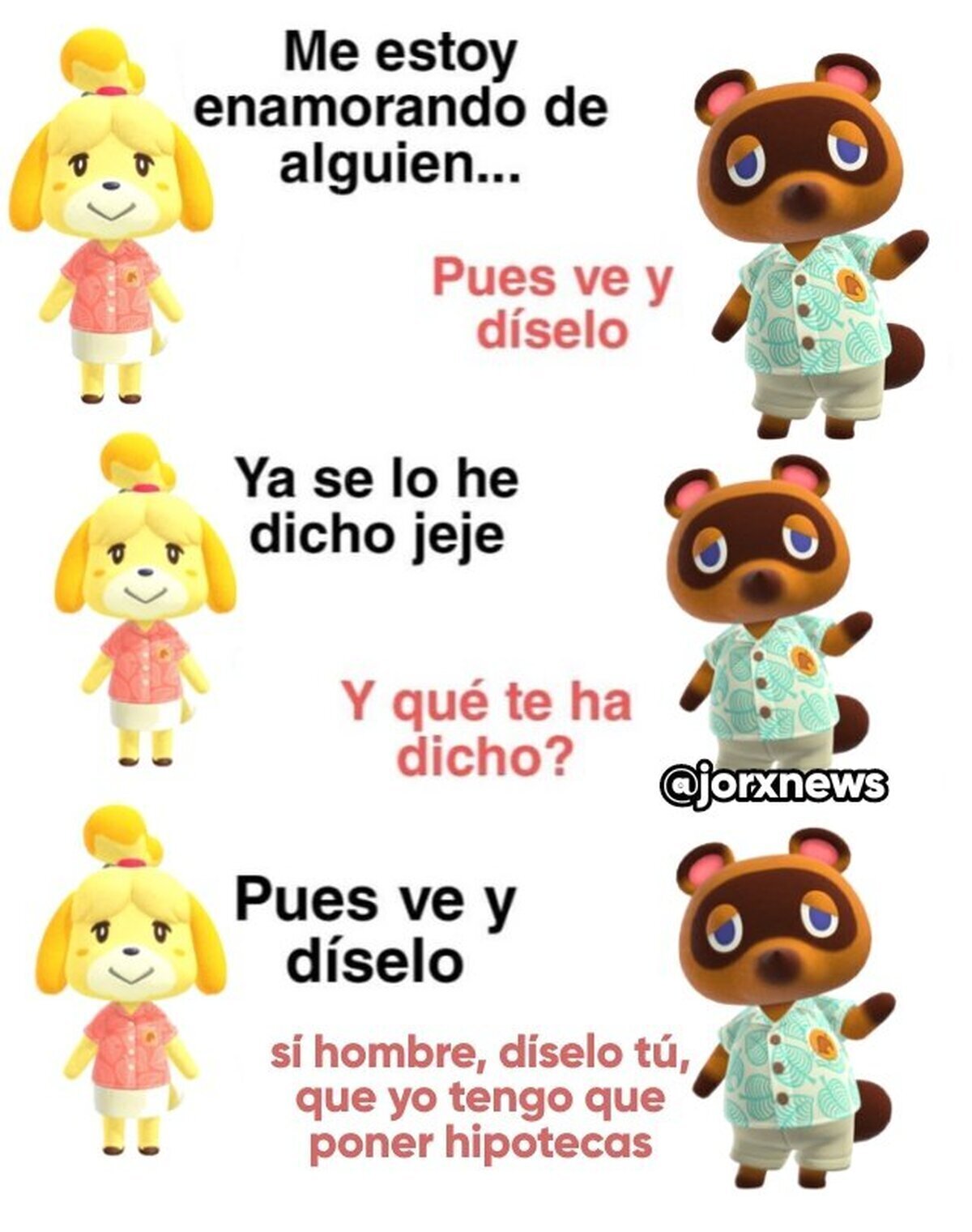 Última hora: se acaba de filtrar una conversación del próximo animal crossing