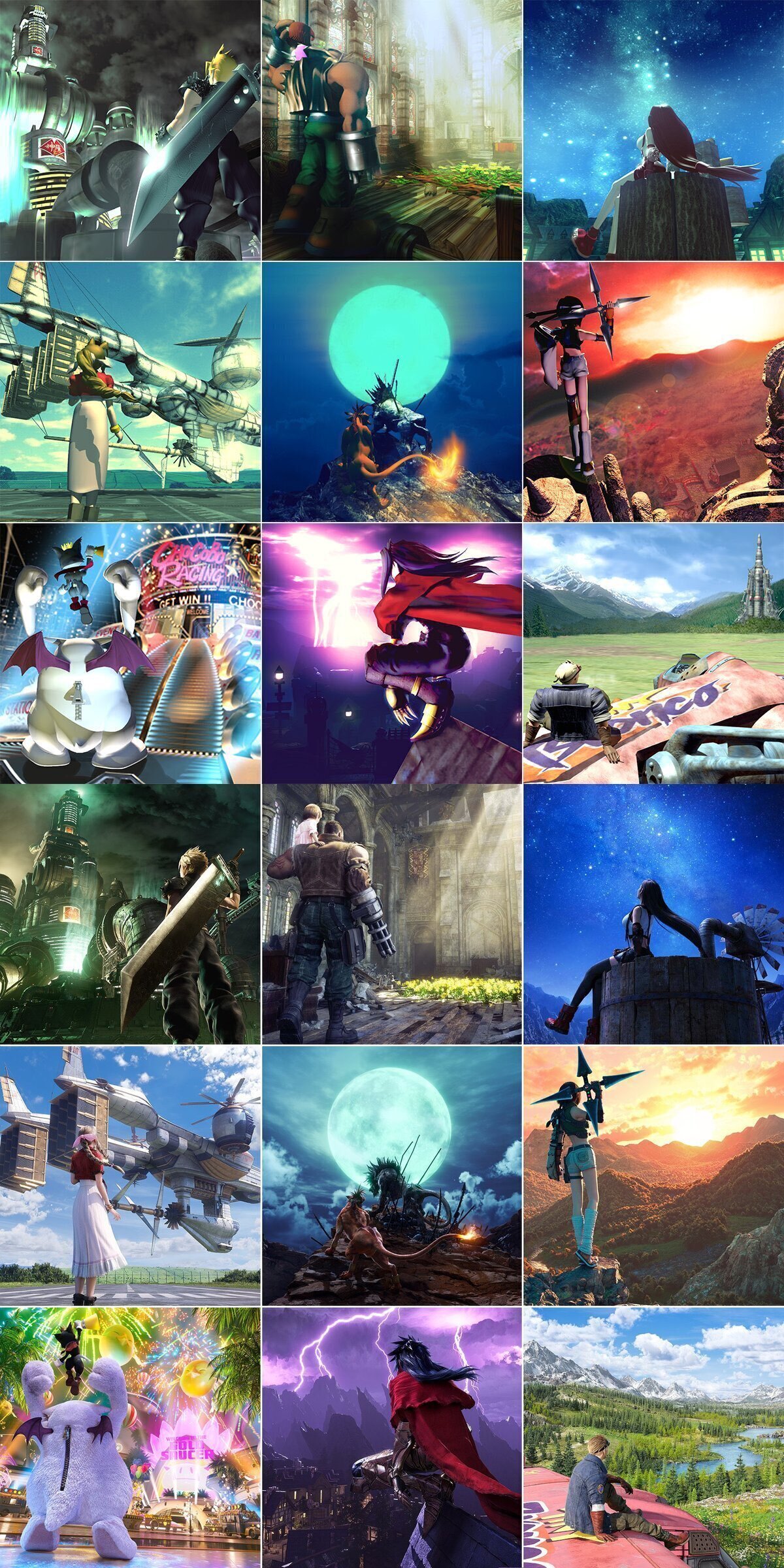 ¡Hey, fans de Final Fantasy 7! ¿Prefieren el arte clásico o moderno? Por RetroGameCO