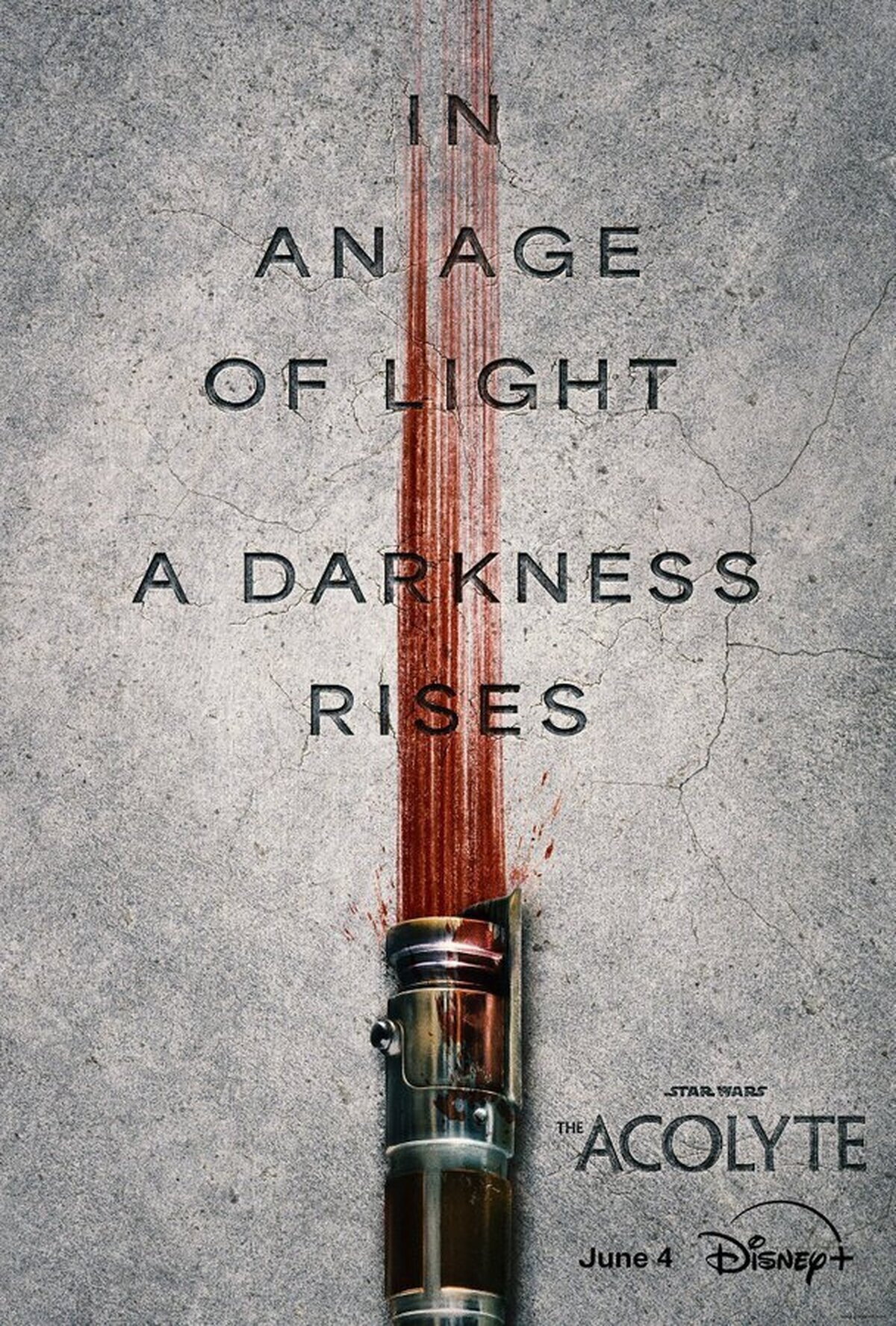 Primer póster oficial de 'The Acolyte' la serie de Star Wars, que será la primera precuela oficial aproximadamente 100 años antes del Episodio I: La Amenaza Fantasma.