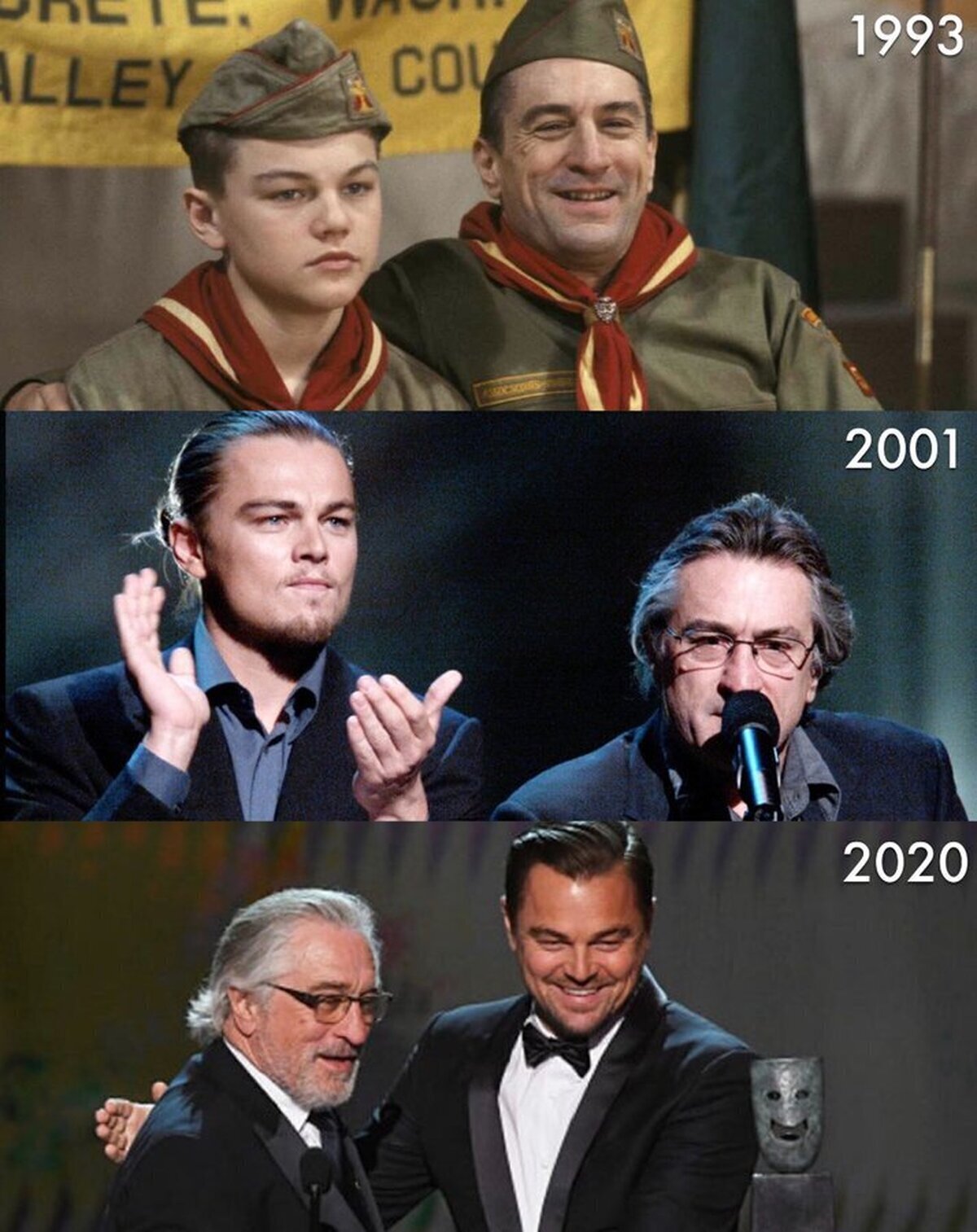 Leonardo DiCaprio y Robert De Niro a lo largo de los años
