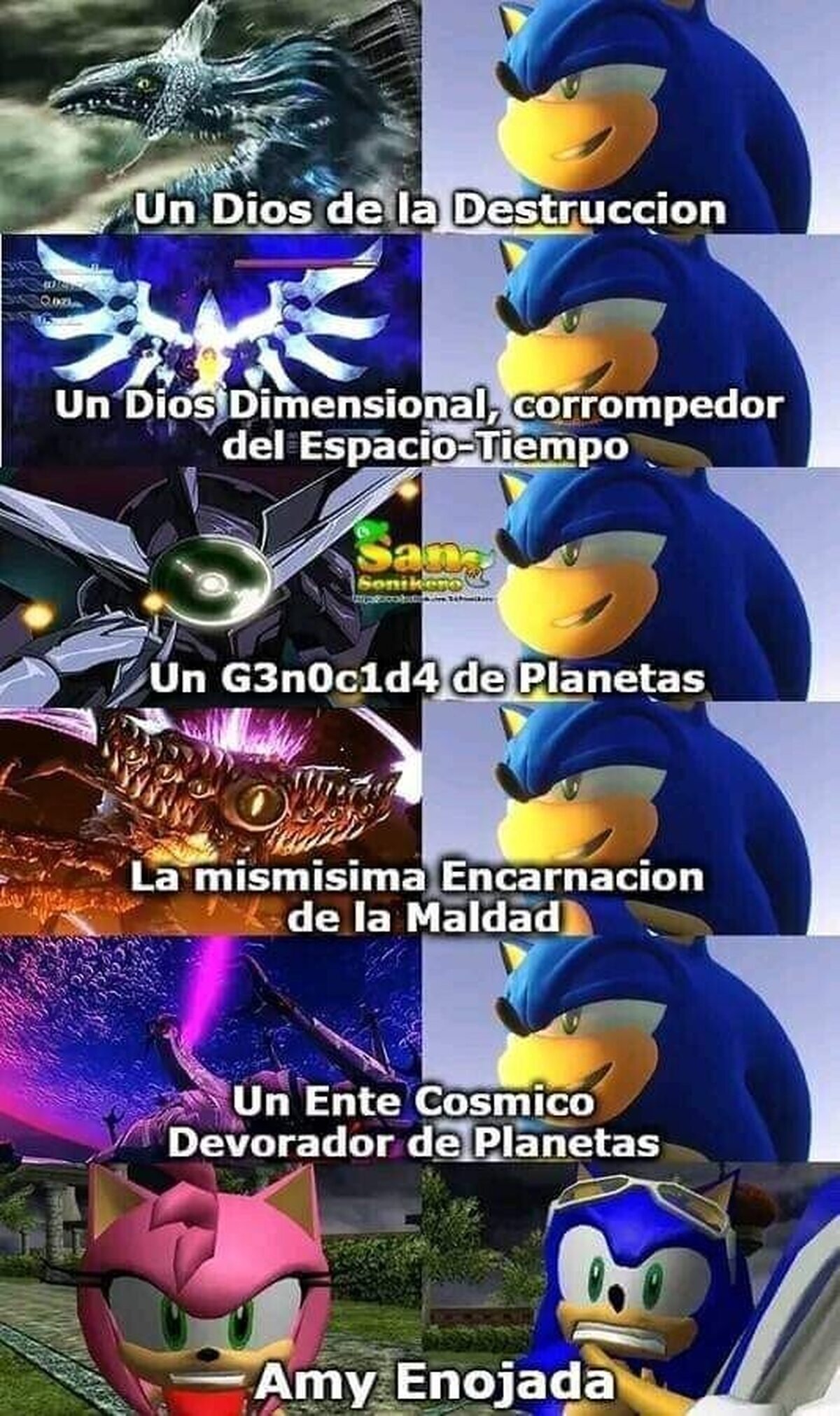 Sonic y sus miedos locos