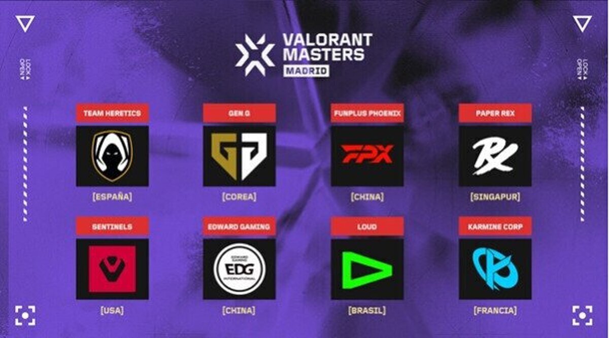 Todo sobre los 8 equipos clasificados para VALORANT Masters Madrid