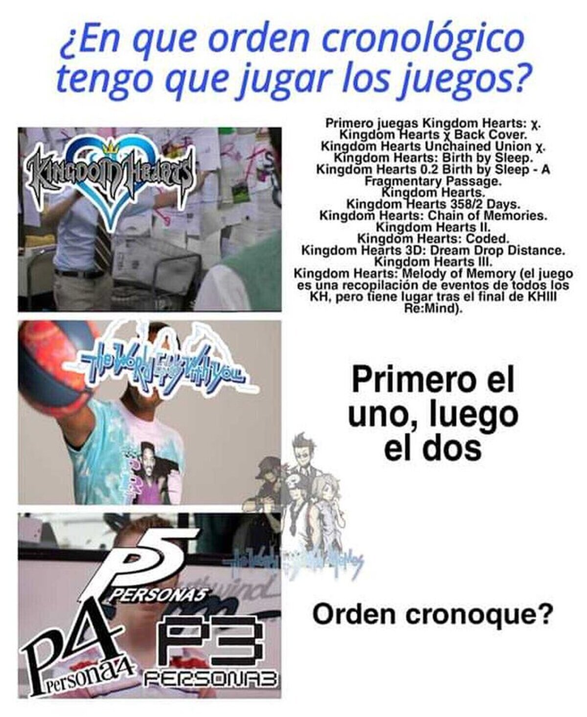 Lo de Kingdom Hearts es más un desorden cronológico