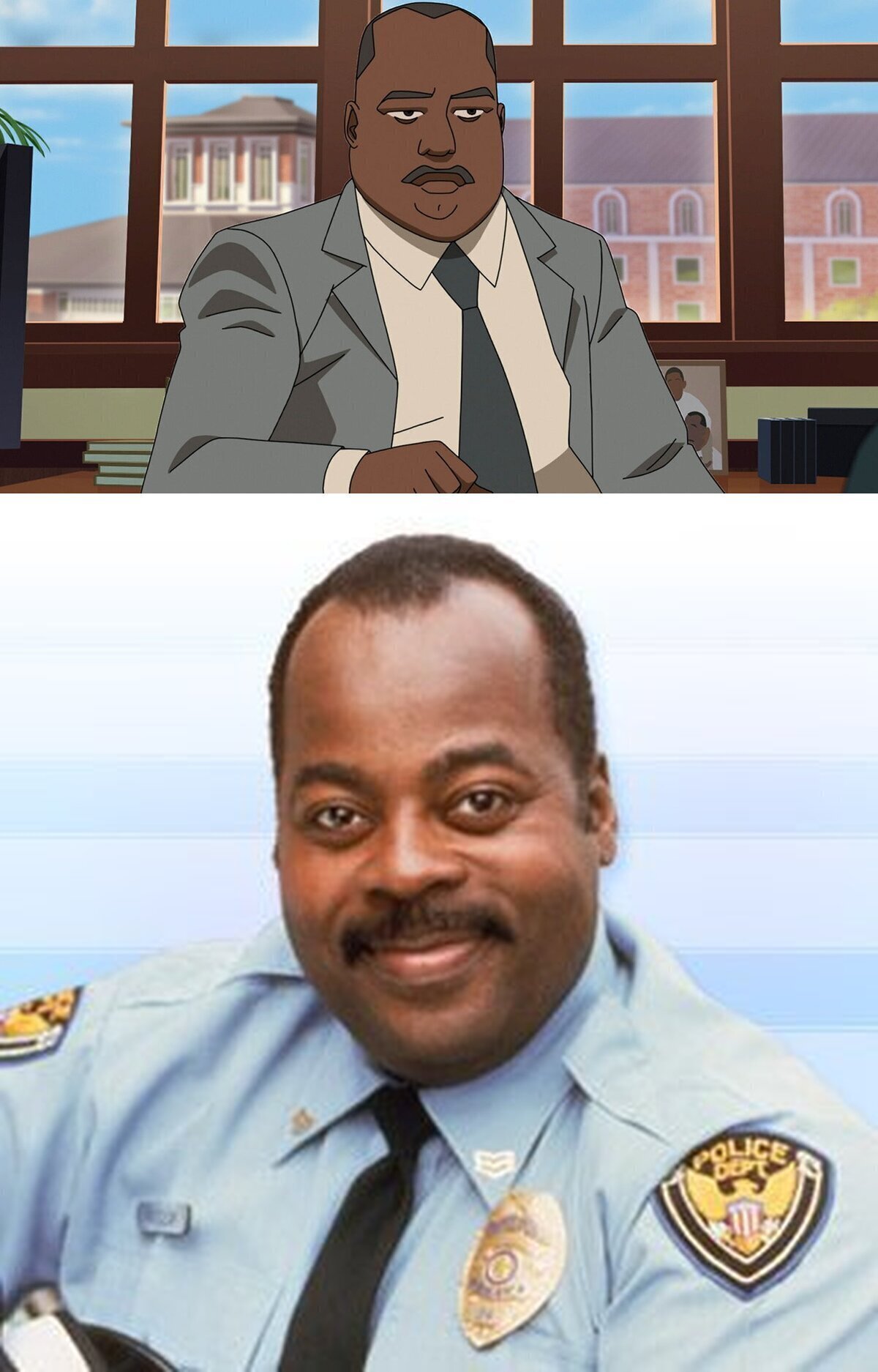 Dean Winslow de la serie Invencible es doblado por Reginald VelJohnson... Sí, el actor que interpretaba a Carl Winslow