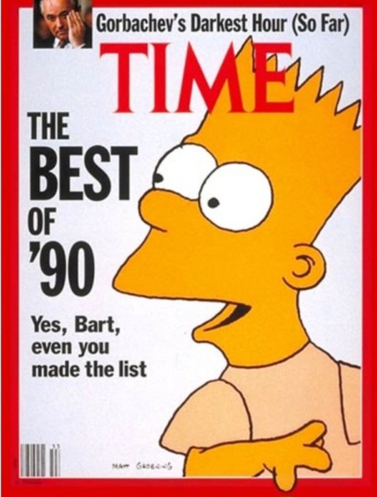 En 1998, el travieso Bart Simpson fue elegido por la revista Time como una de las personas más influyentes del siglo XX