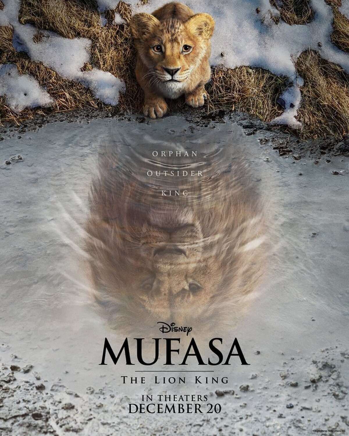 Primer póster de MUFASA: THE LION KING