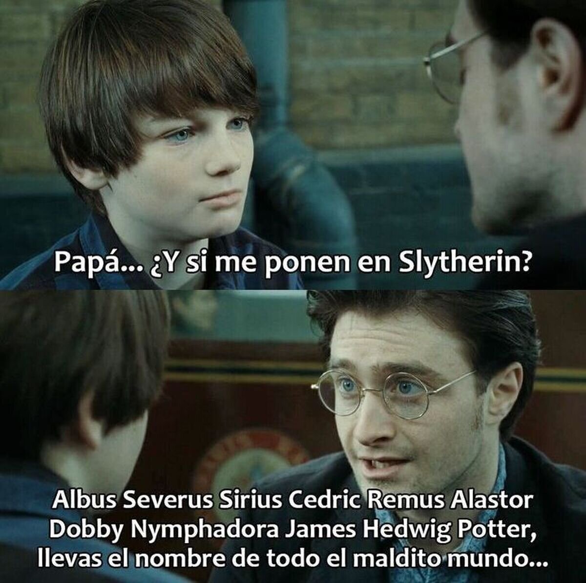 Pero le decimos Harry Potter Jr para abreviar