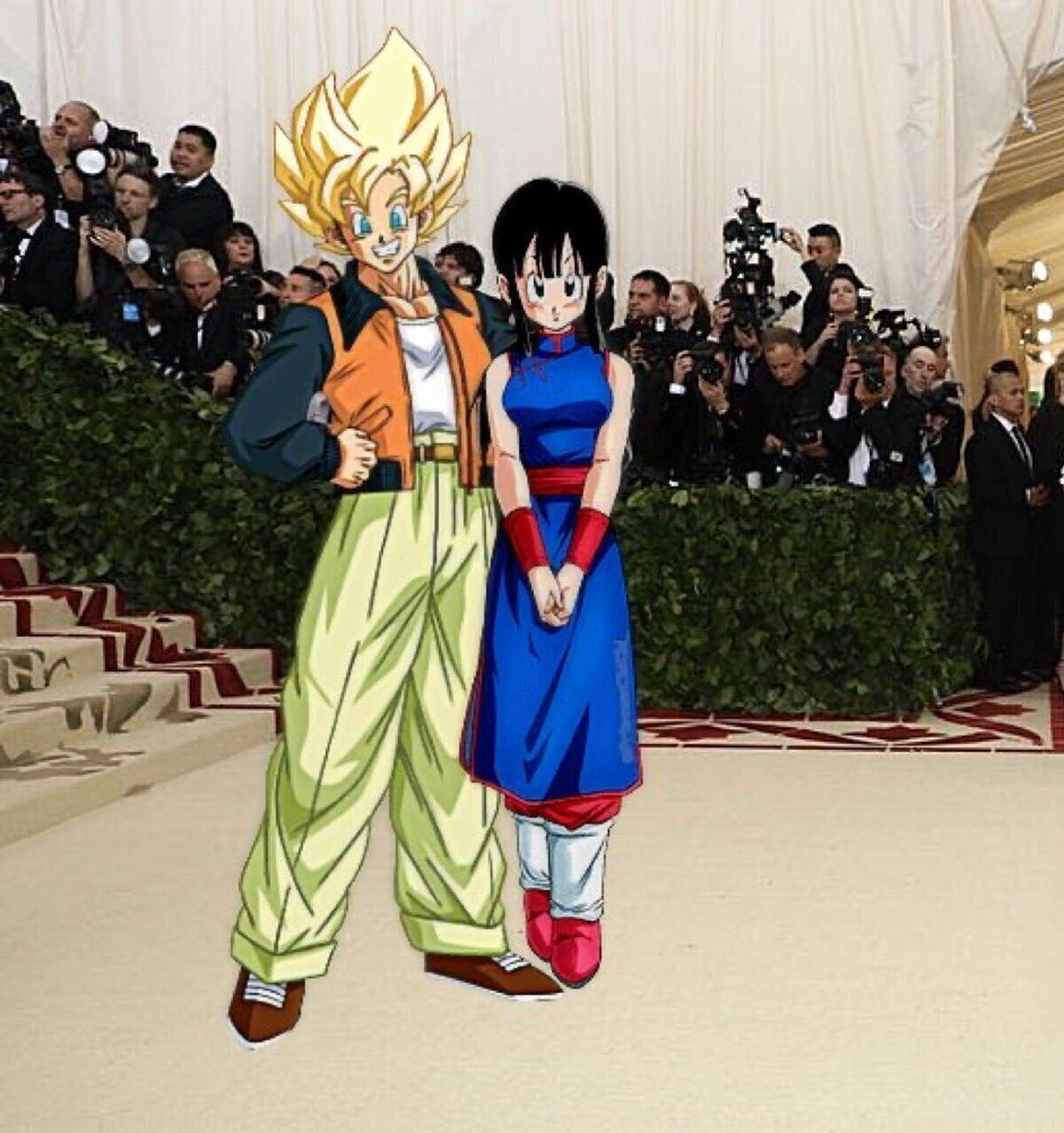 Goku y Chichi en la Met Gala 2024