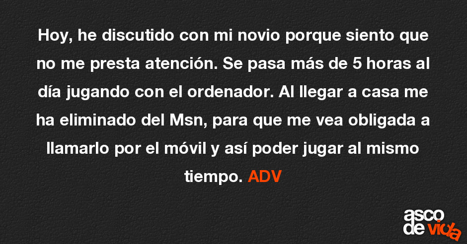 Hoy He Discutido Con Mi Novio Porque Siento Que No Me Presta Atenció