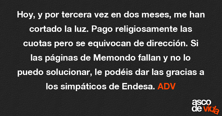 Hoy Y Por Tercera Vez En Dos Meses Me Han Cortado La Luz Pago Relig