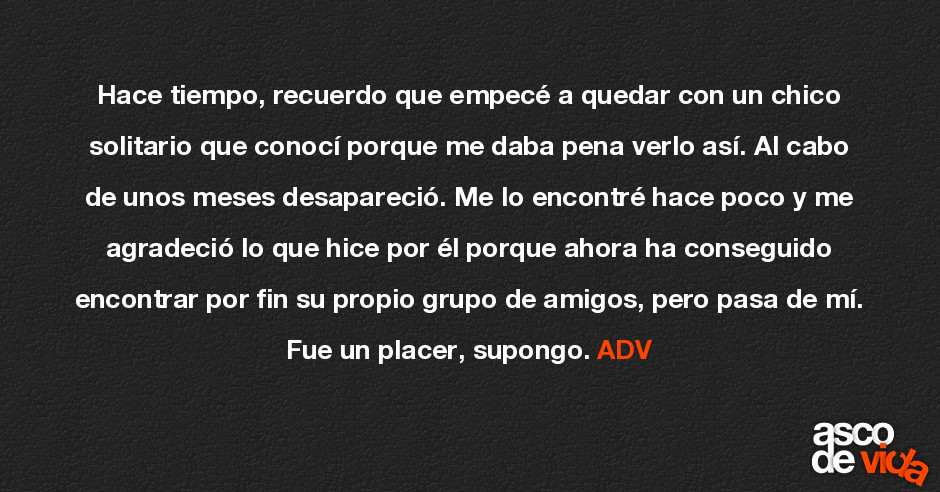 Hace Tiempo Recuerdo Que Empece A Quedar Con Un Chico Solitario Que chico solitario