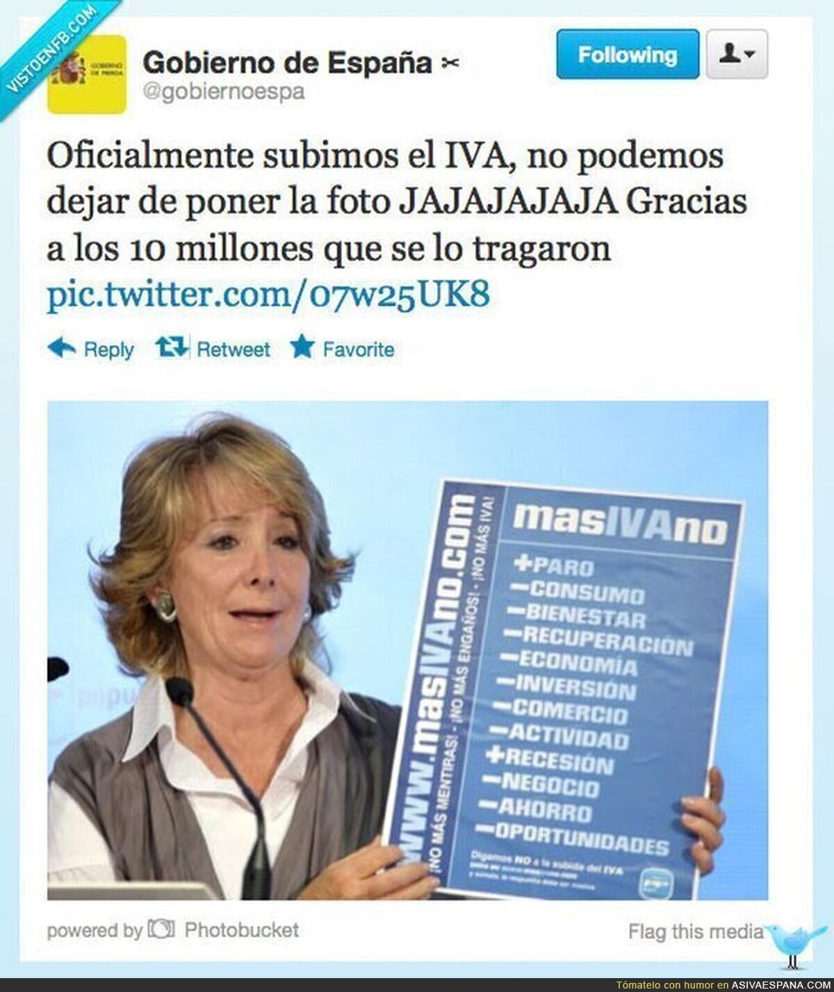 ¡Cómo nos la colaste, Espe! por @gobiernoespa
