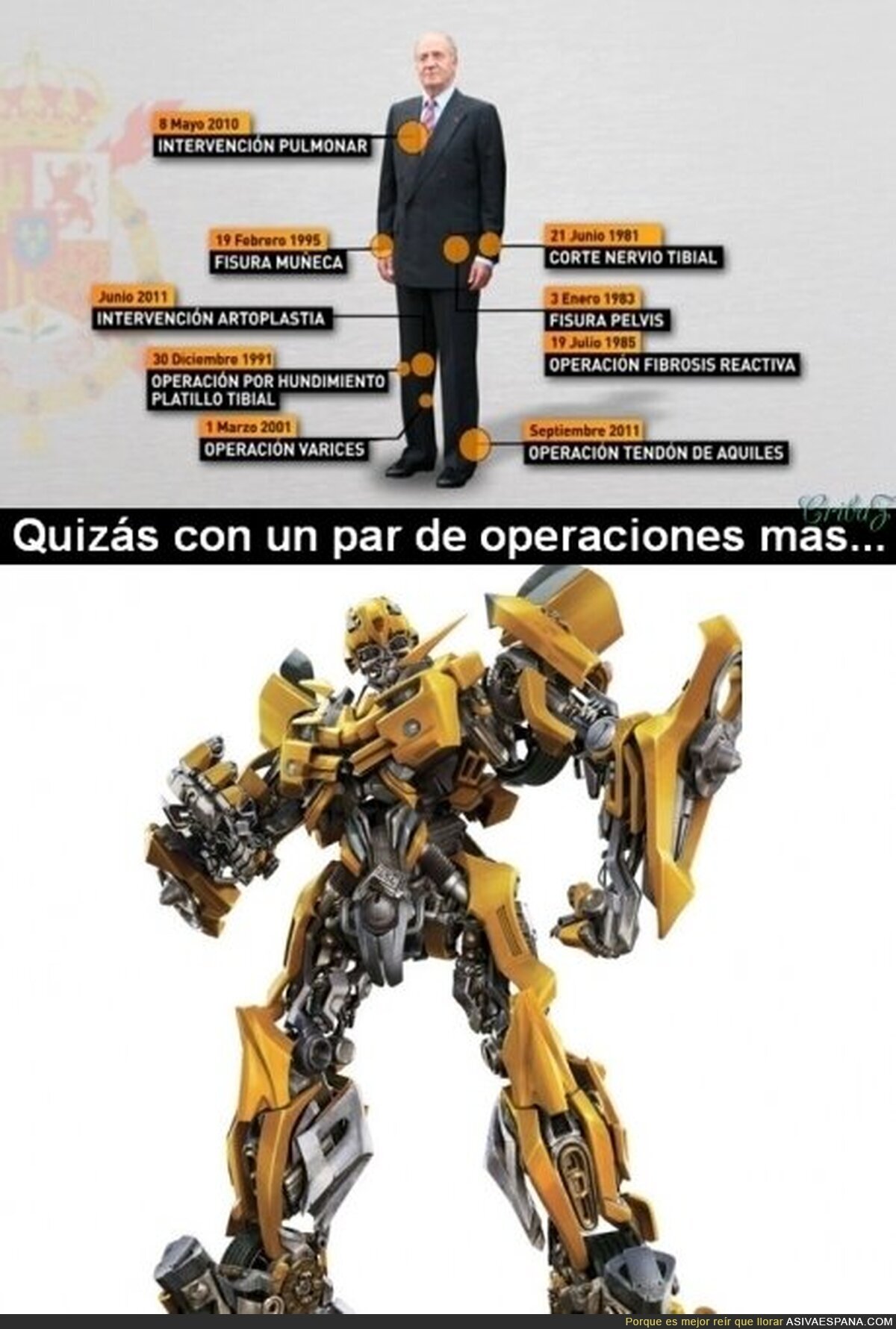 JUANFORMER - Quizás con un par de operaciones más derrotará a los Decepticons