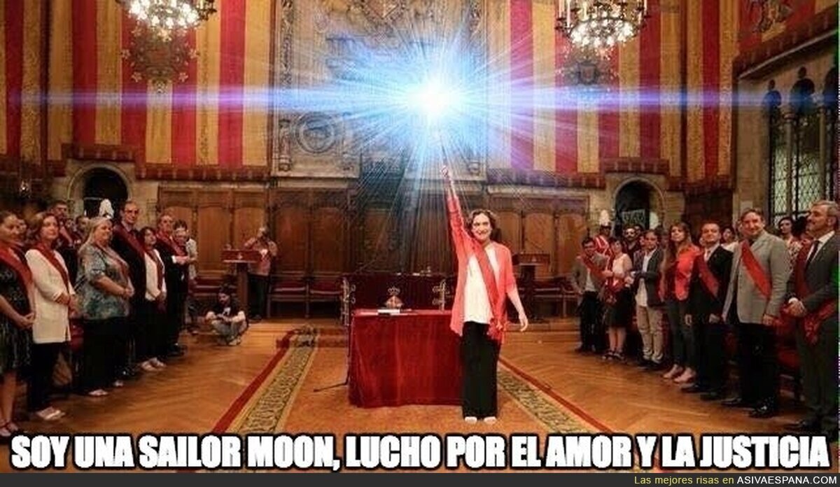 Ada Colau a lo Sailor Moon