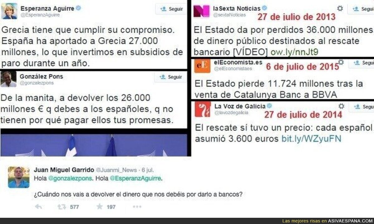 No sabemos cuánto tardarán @gonzalezpons y @EsperanzAguirre en responder