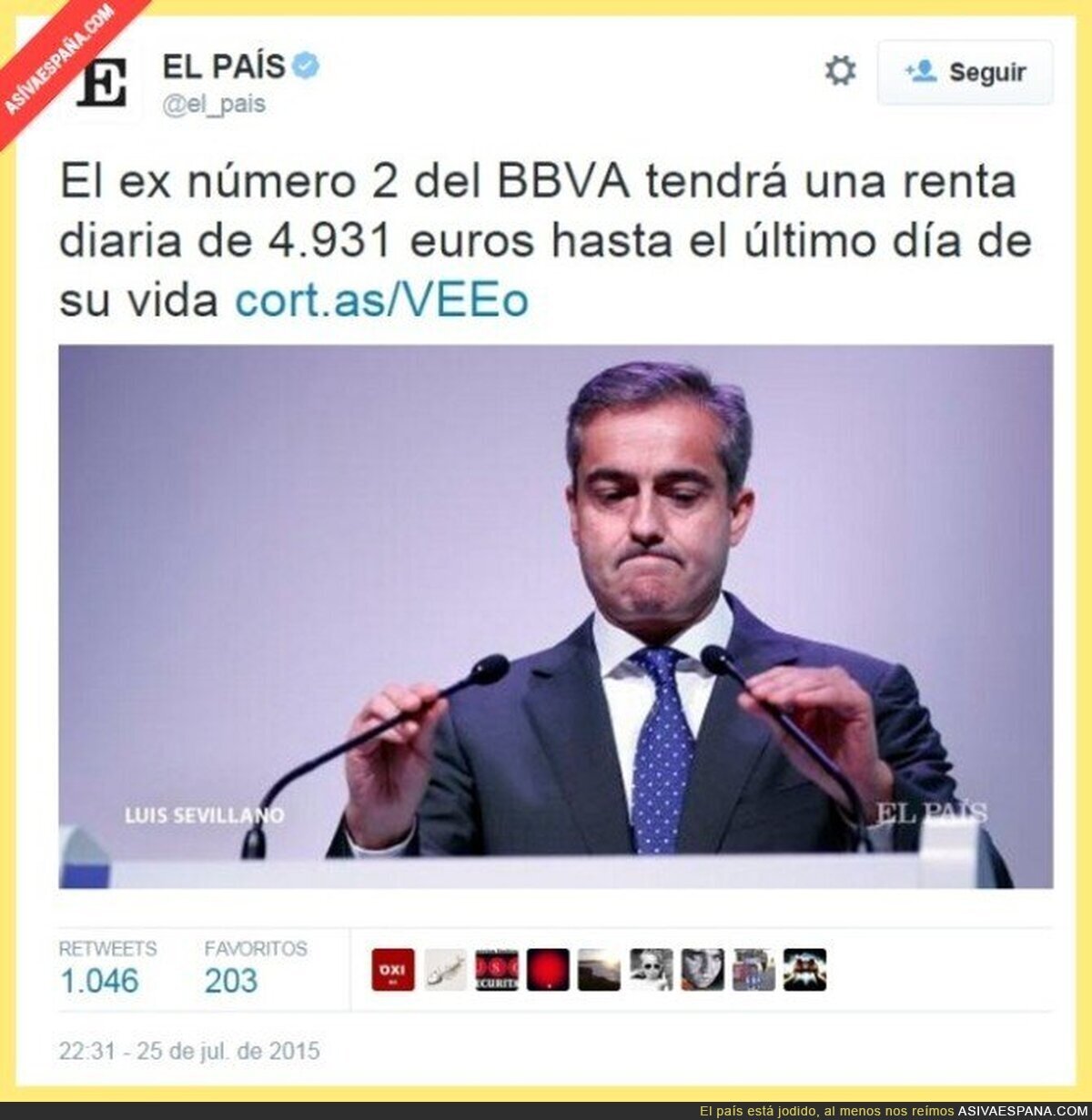 Os presentamos a alguien que tendrá problemas para llegar a fin de mes