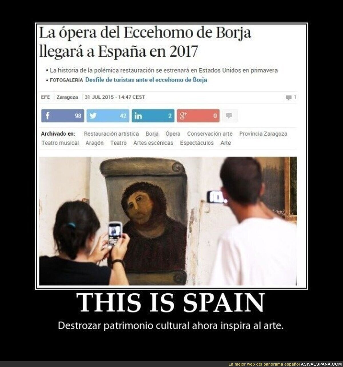Tradición española: Sacar lo bueno de lo malo