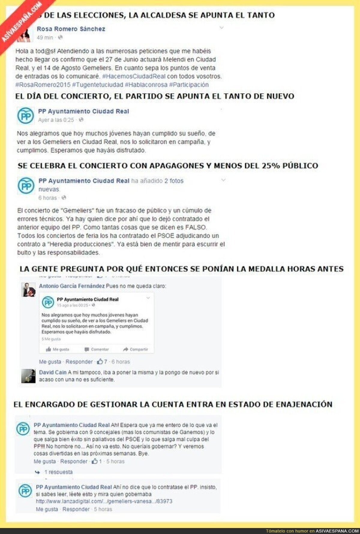 El PP de Ciudad Real entra en locura