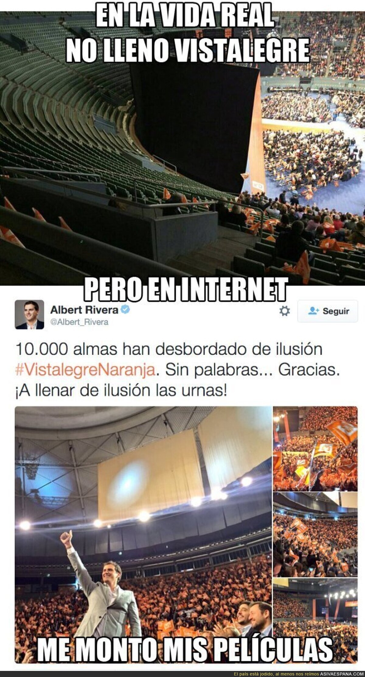 El "lleno" de Ciudadanos en Vistalegre