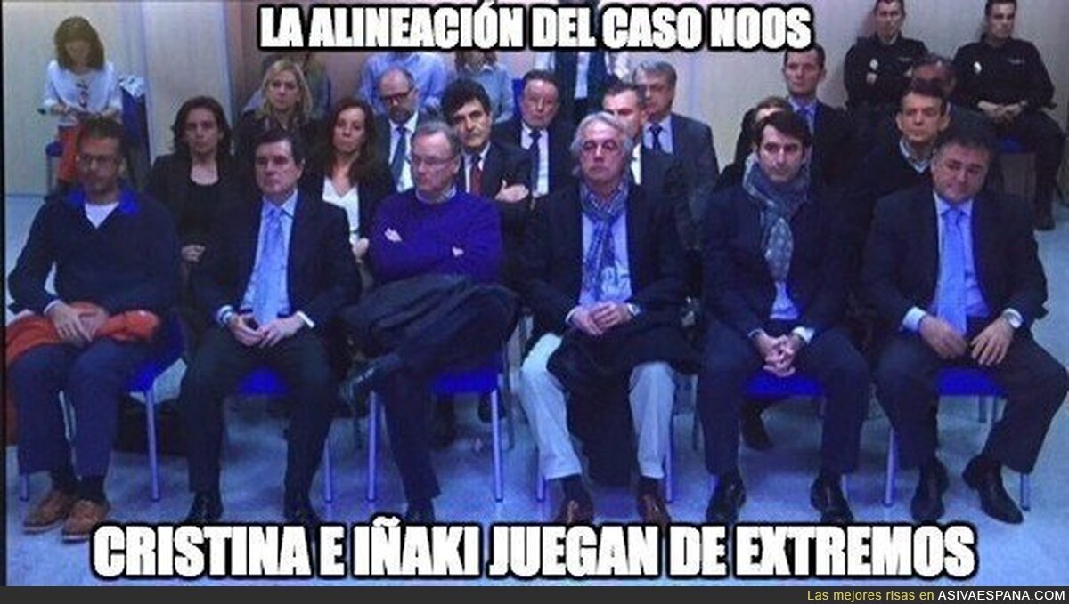 La alineación del Caso Noos