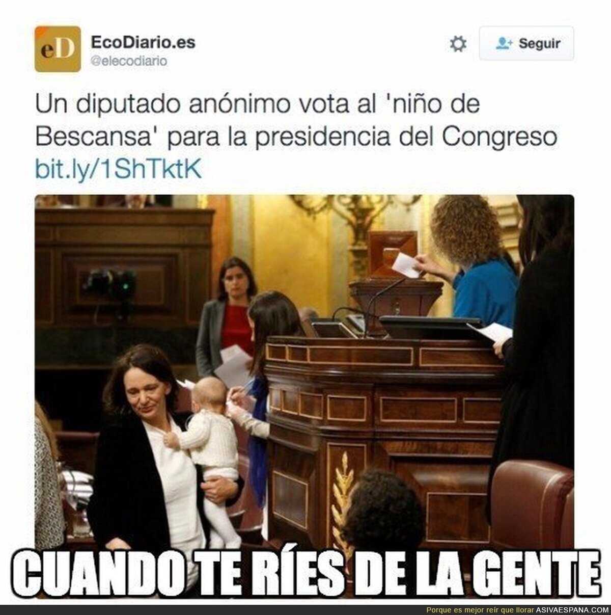 Cuando te comportas como un niño
