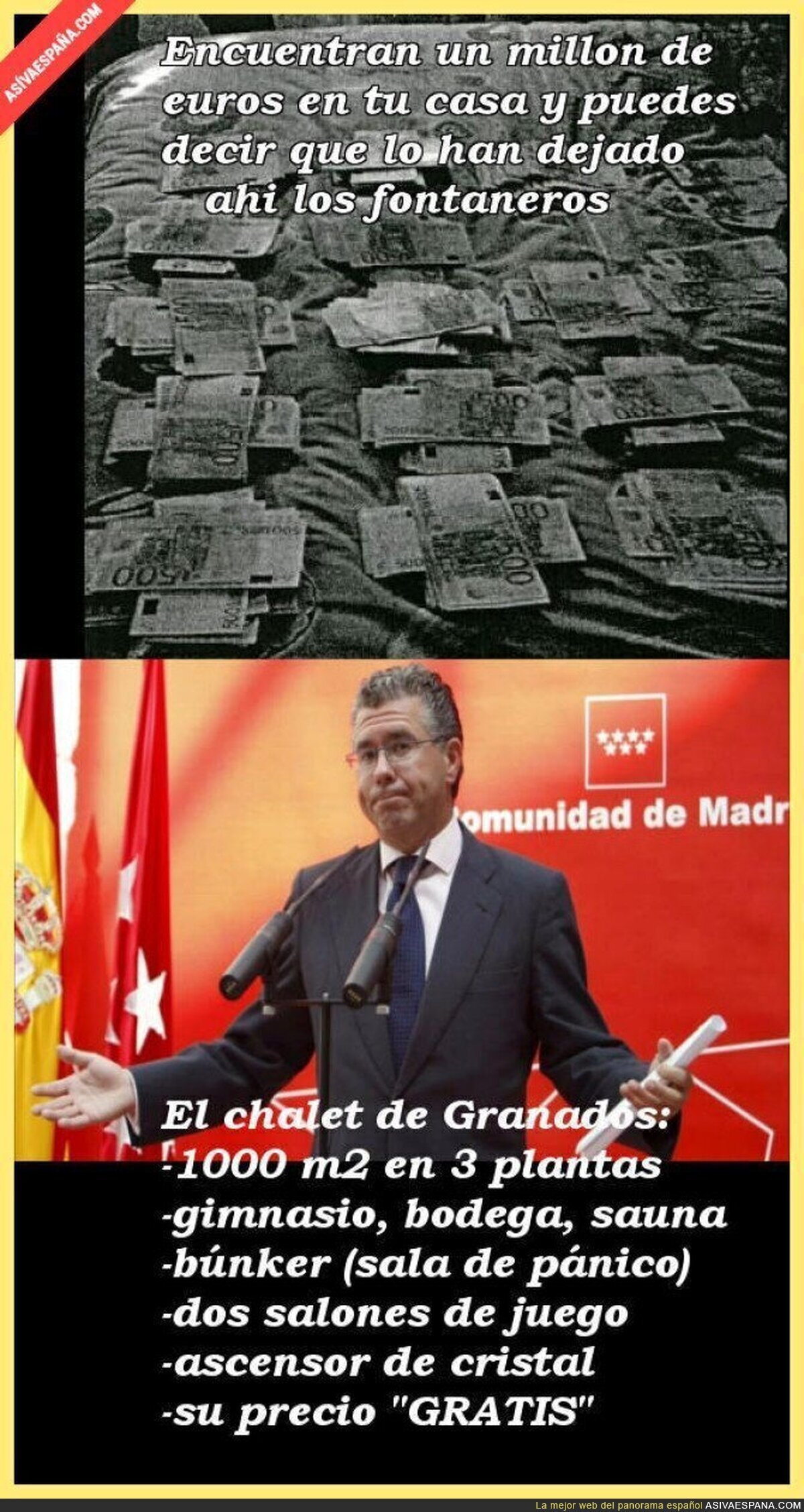 ¿Y ese millón de euros? Ah, no sé de quién es...