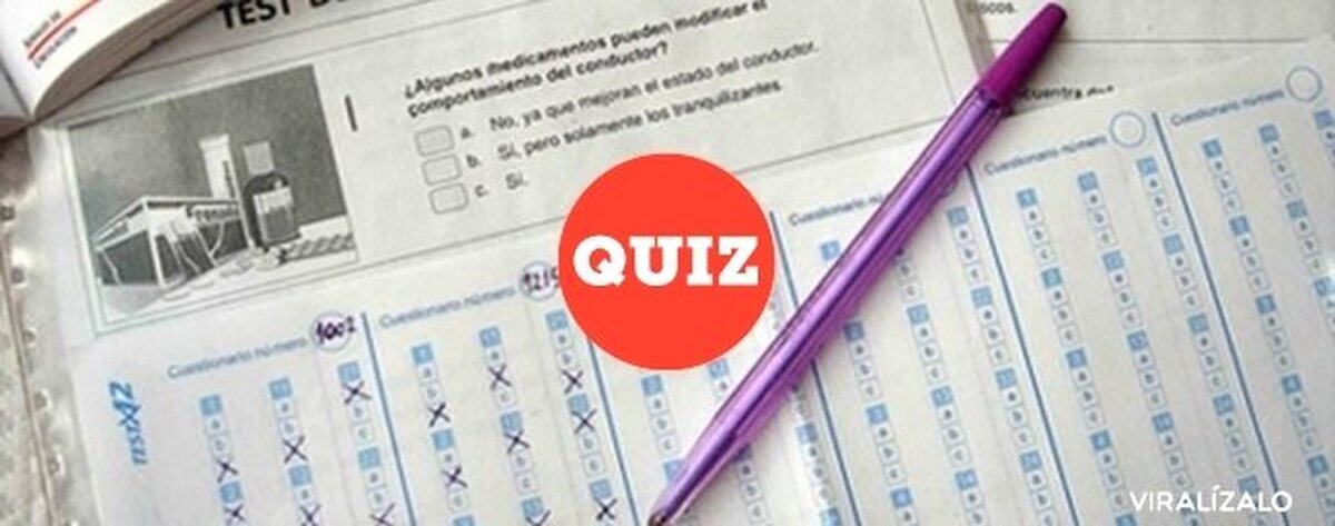 TEST: ¿Aprobarías el examen teórico de conducir? En caso de tenerlo, ¿Te lo mereces?