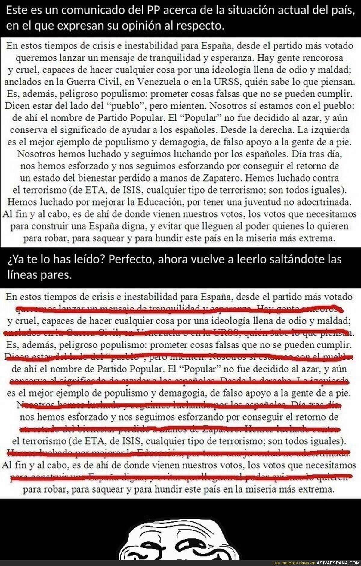 Ojo a lo que pasa si hacemos un pequeño retoque a este texto