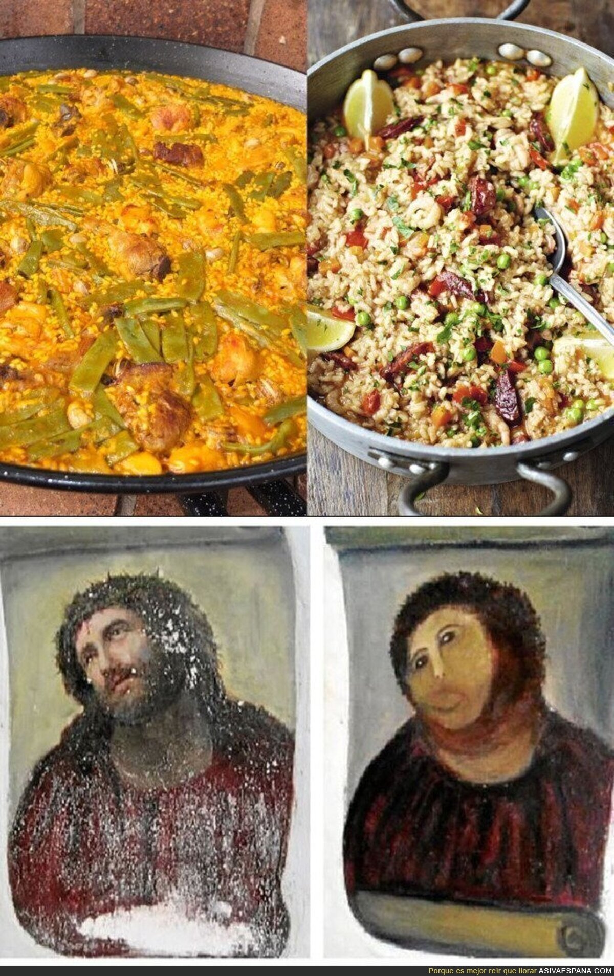 La paella de Jamie Oliver y el Ecce Homo, separados al nacer