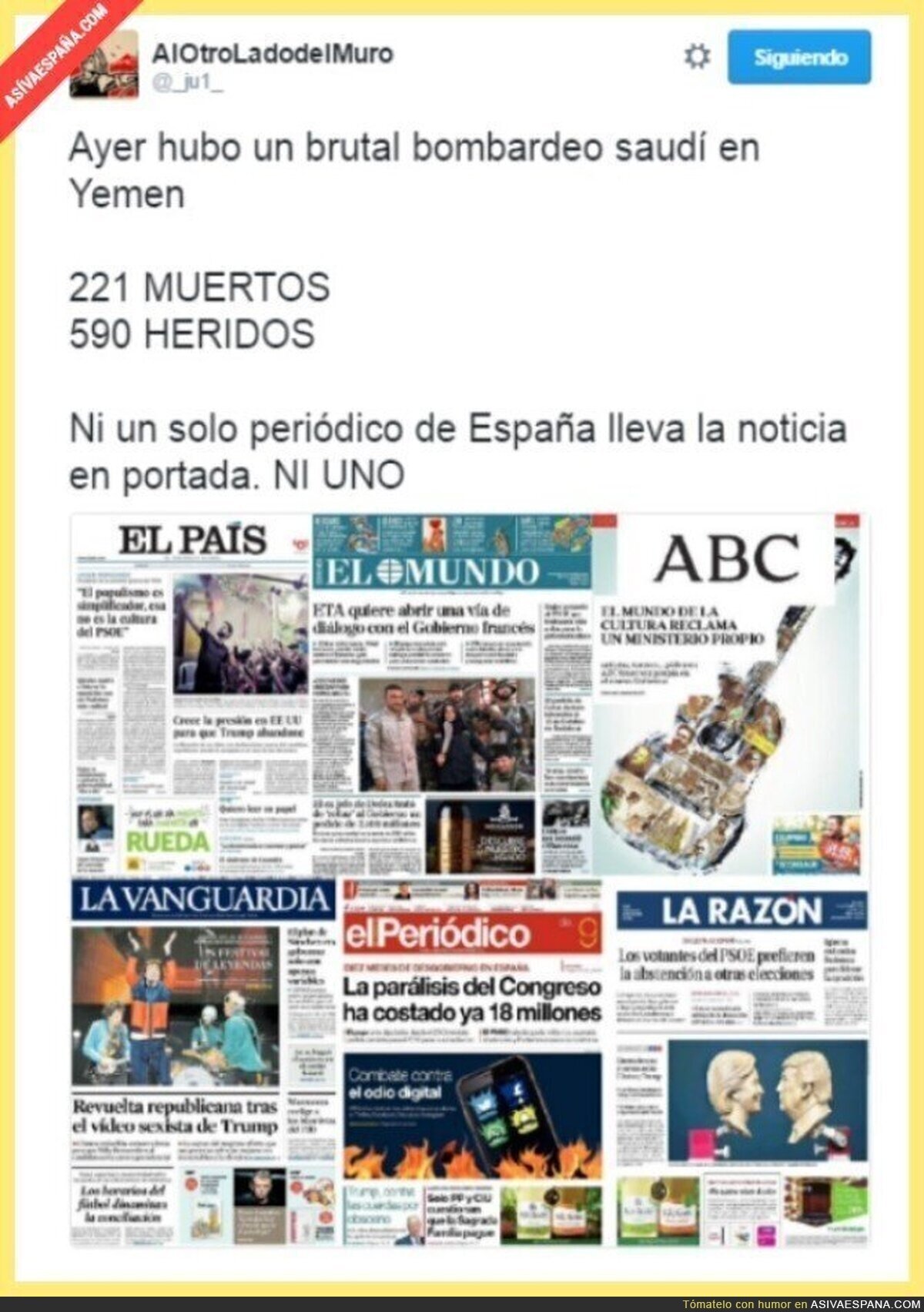Para nuestros medios los yemeníes deben ser ciudadanos no importantes