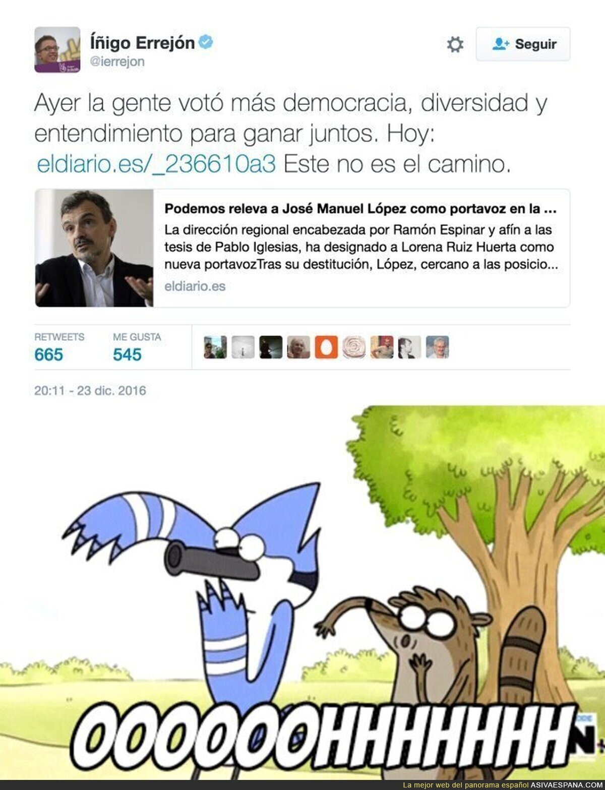Íñigo Errejón se está cargando Podemos con estas peleas de niños pequeños