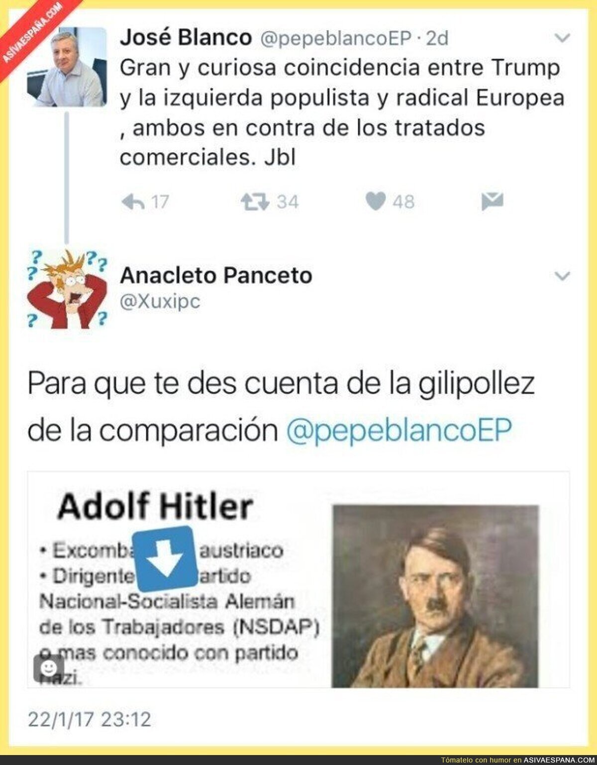 Vaya ZASCA se ha comido Pepiño Blanco
