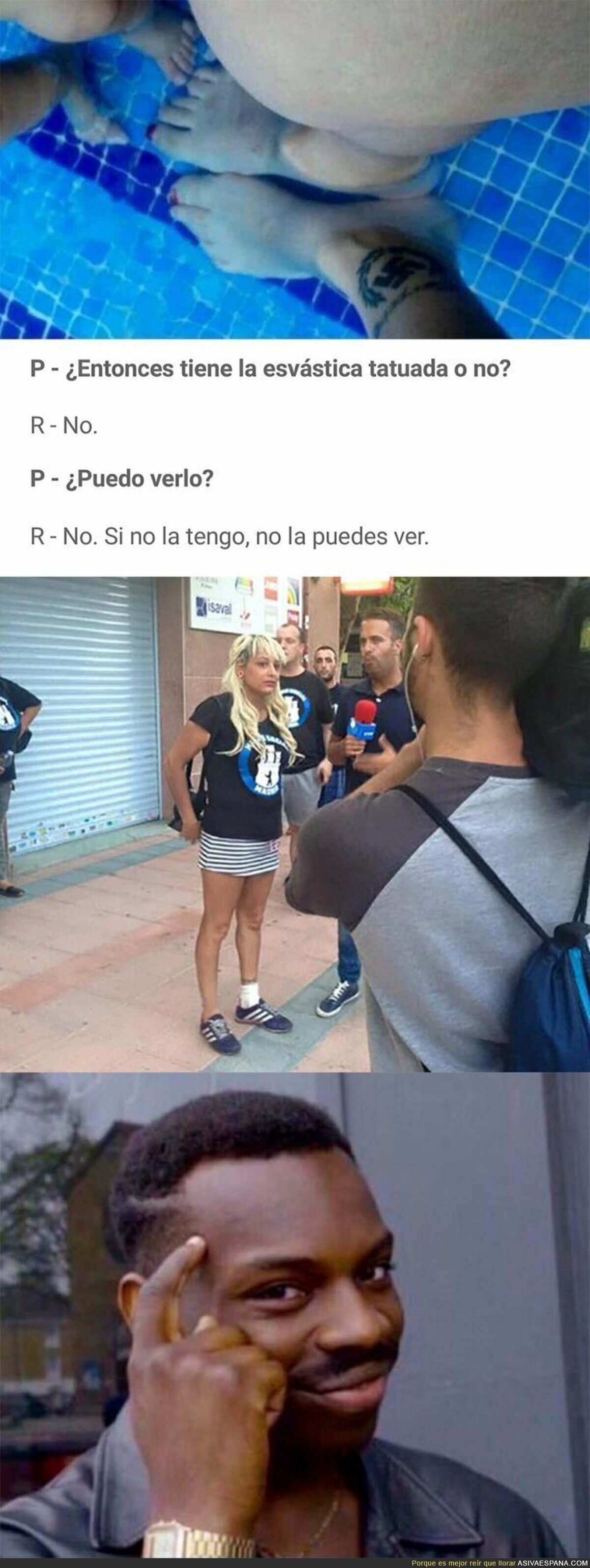 ¿Recuerdas esta entrevista a la nazi de Hogar Social Madrid? Ella fue antes que roll safe