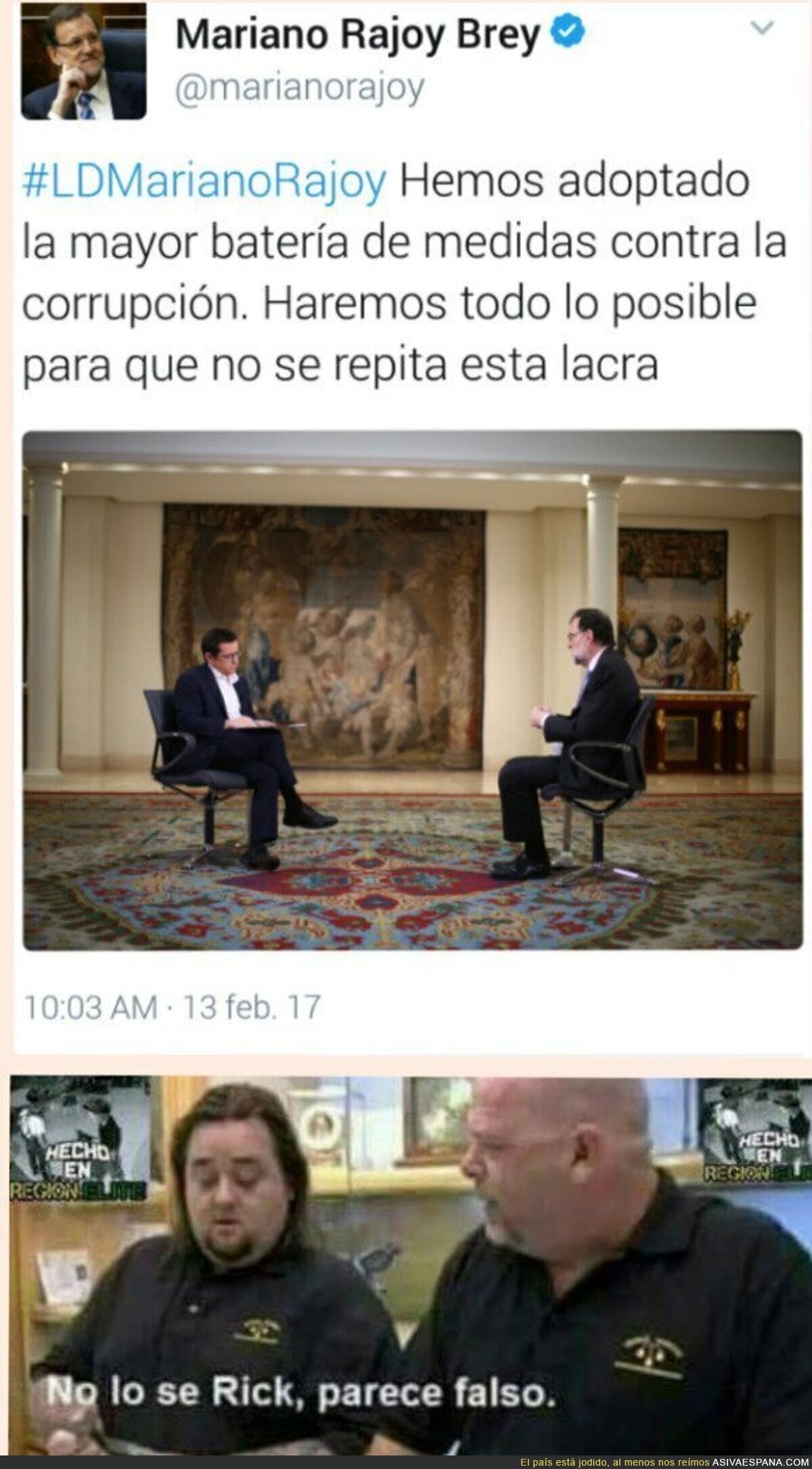Mariano y su extraño humor...