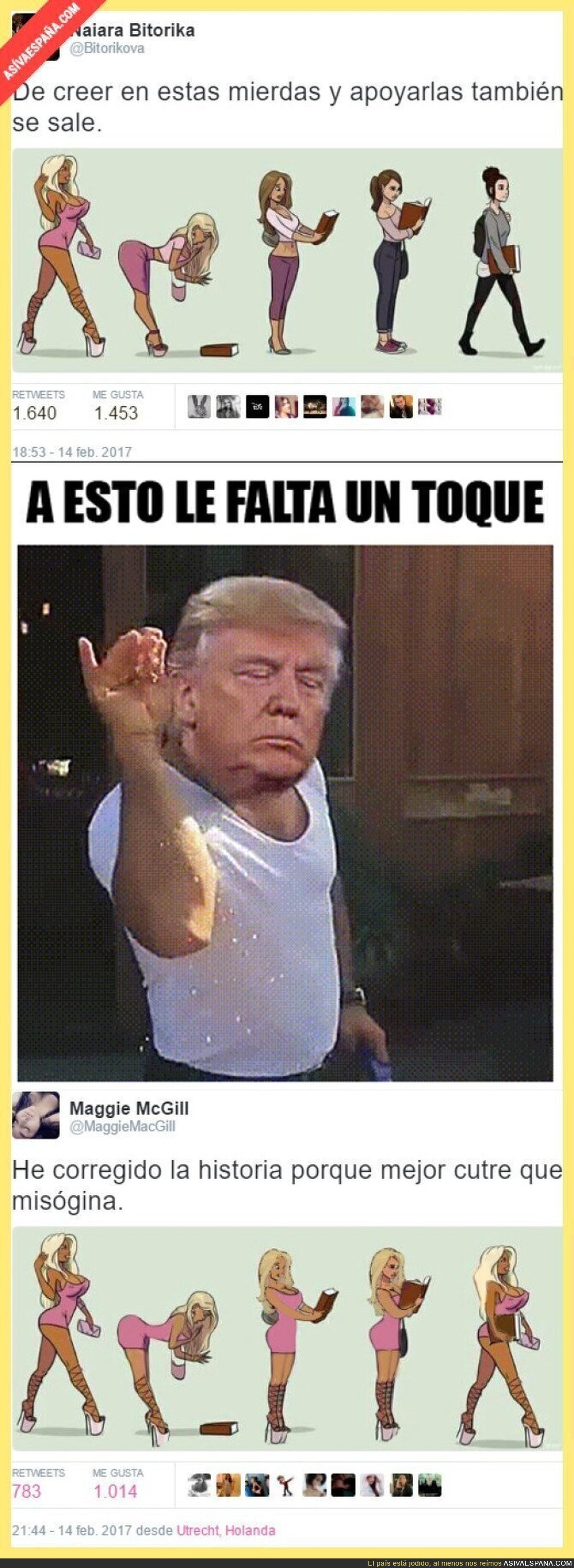 Corrigiendo una ilustración sobre esta chica