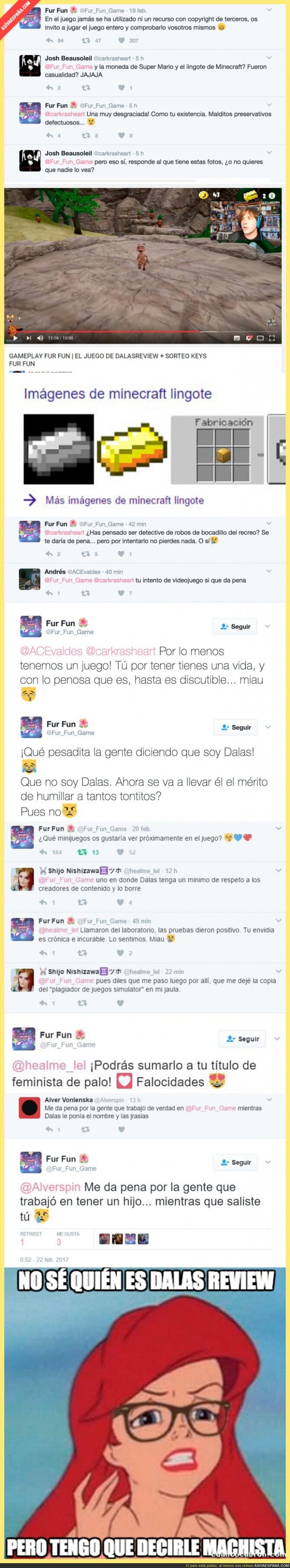 Los lamentables insultos del juego de Dalas Review a la gente que le critica